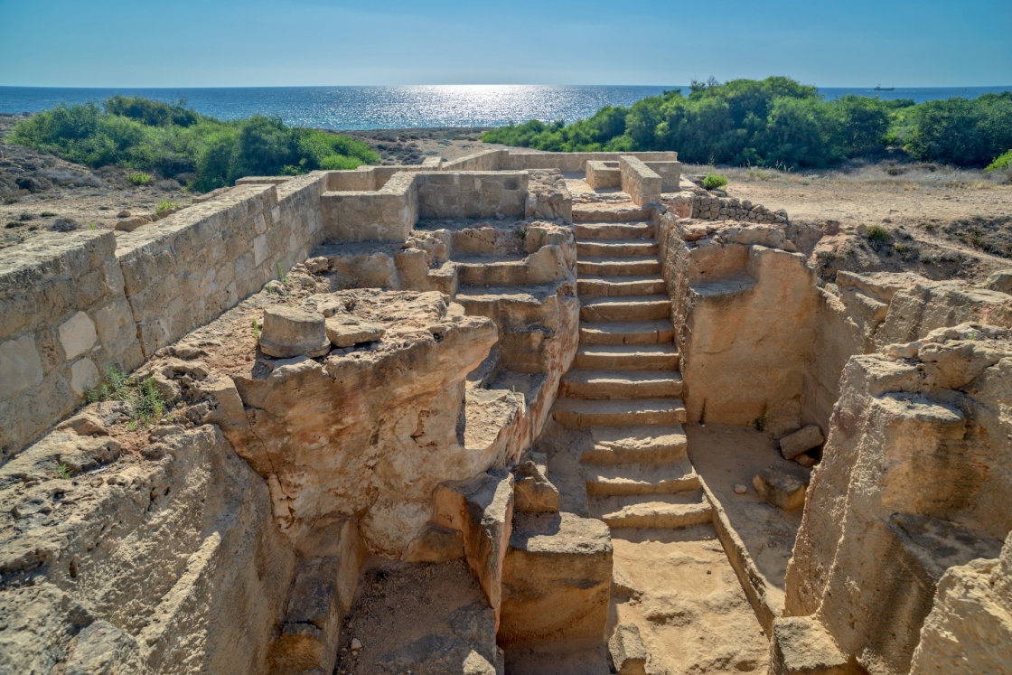 Tombs of the Kings archaeological museum in Paphos on Cyprus